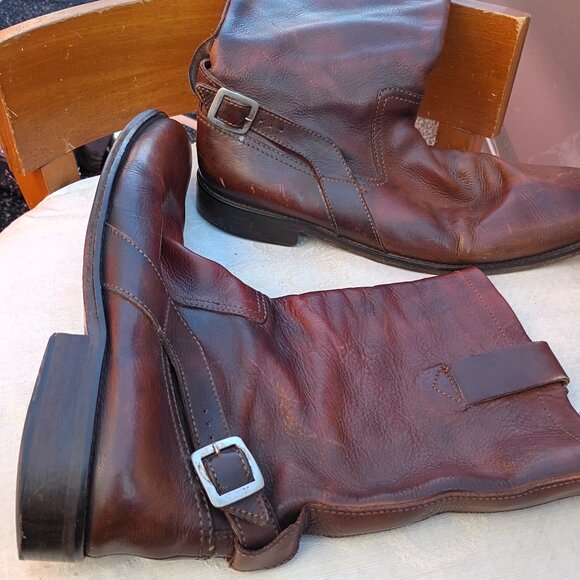 John Varvatos Engineer Boots, Specifically Models Like The Engineer Moto Buckle main image 8